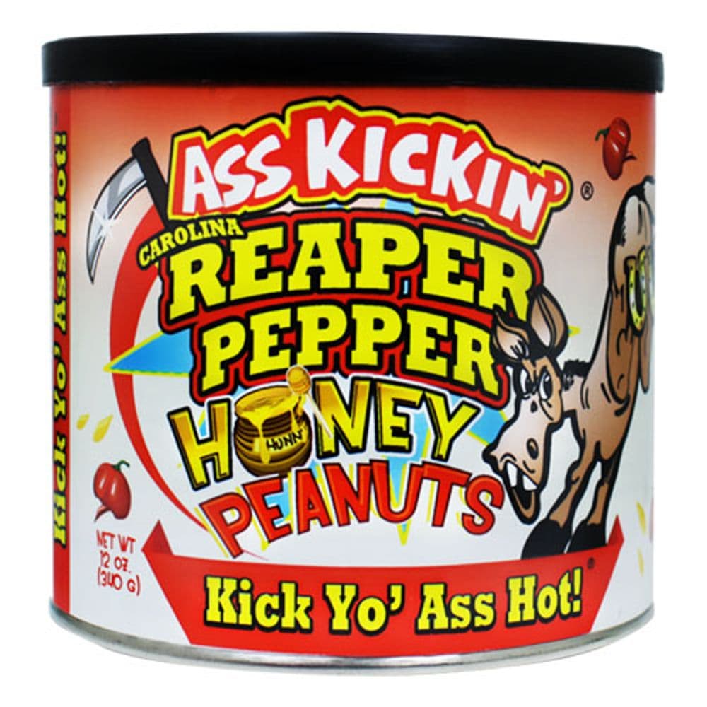Ass Kickin Carolina Reaper Hunajamaapähkinät