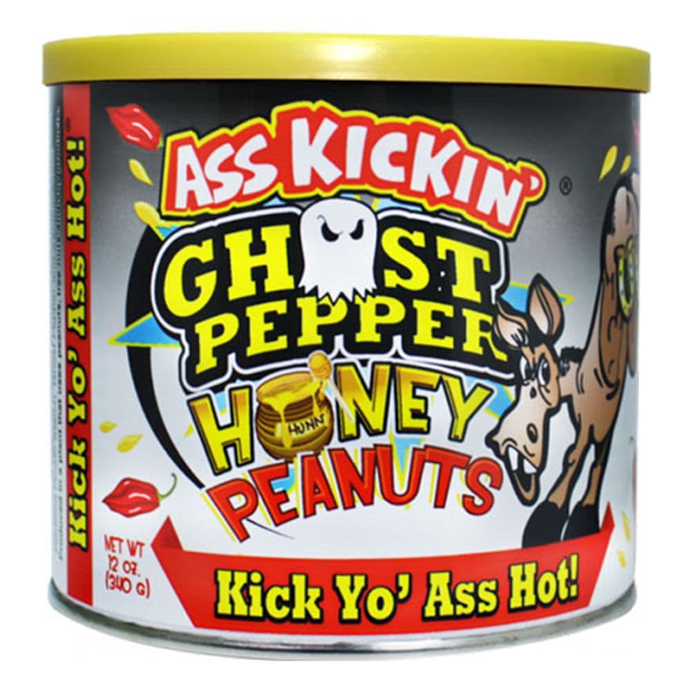 Ass Kickin Ghost Pepper Hunajamaapähkinät