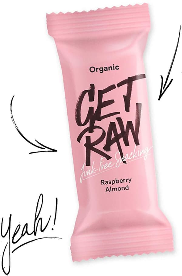 Bar GET RAW Raspberry och Almond 42g 12st