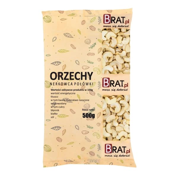 Cashewpähkinän puolikkaat 500 g