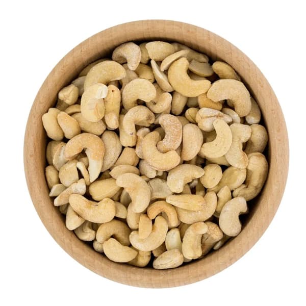 Paahdettuja suolattuja cashewpähkinöitä 500 g