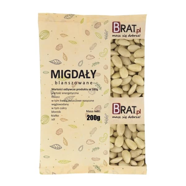 Blancherede mandler 200 g