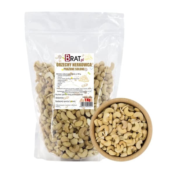 Ristede saltede cashewnødder 1 kg
