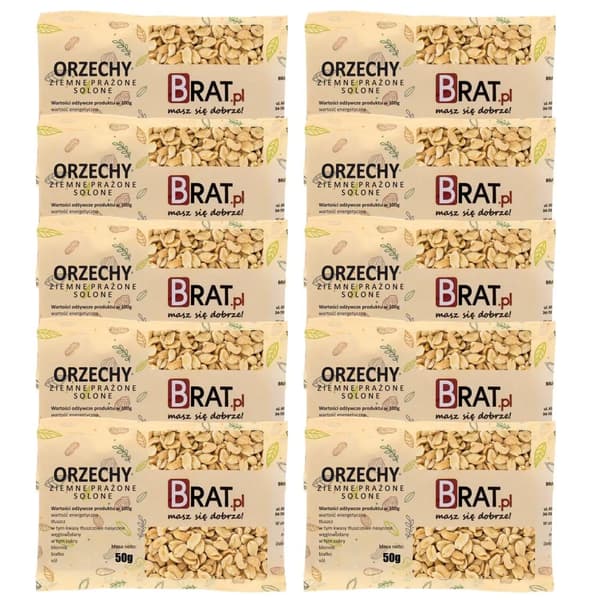 Rostade saltade jordnötter 10 x 50 g
