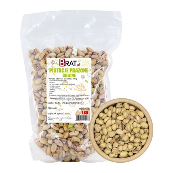 Ristede saltede pistacienødder 1 kg