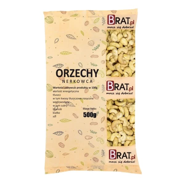 Cashewnötter 500 g