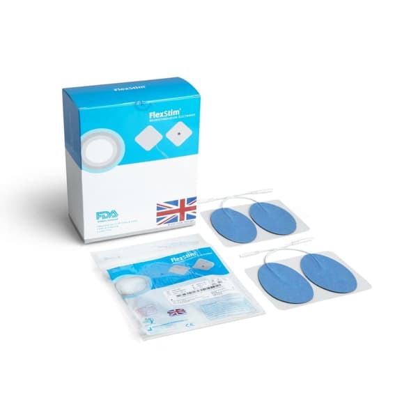 TENS Elektroder - Extra Följsamma - Stora ovala 9X5 cm, Box om 20 förpackningar