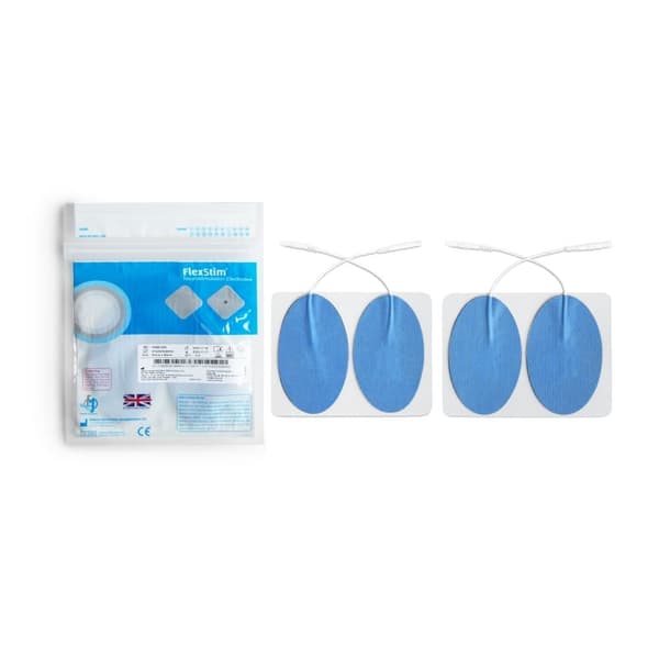 TENS Elektroder - Extra Följsamma - Stora ovala 9X5 cm, Box om 10 förpackningar