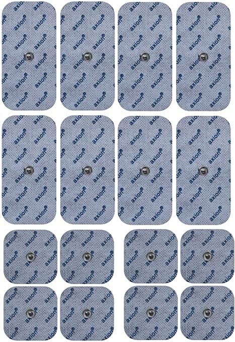 Axion® - 16 TENS/EMS-elektrodkuddar - För elektrodterapi - 50x50mm och 50x100mm - för Sanitas (SEM40-44) även för Bluetens och InnovaGoods