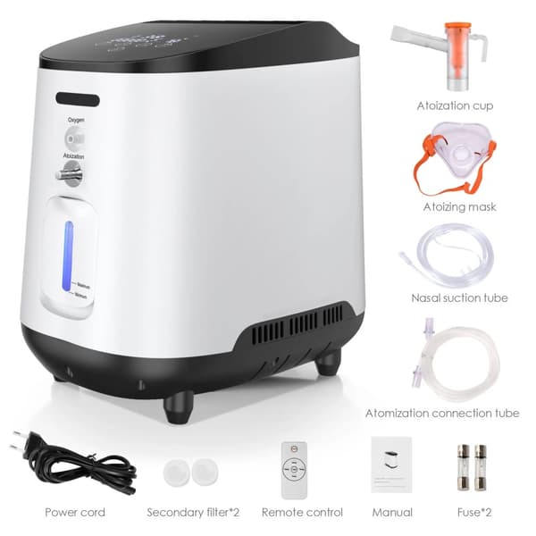 Syrekoncentrator, 1L/min flödeshastighet, 90% syrekoncentration,EU-plugg, 105