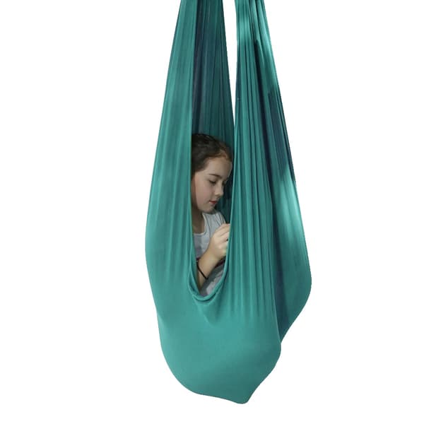 Inomhusterapi gunga, stöd för särskilda behov, Lycra Snuggle tyg, Grön