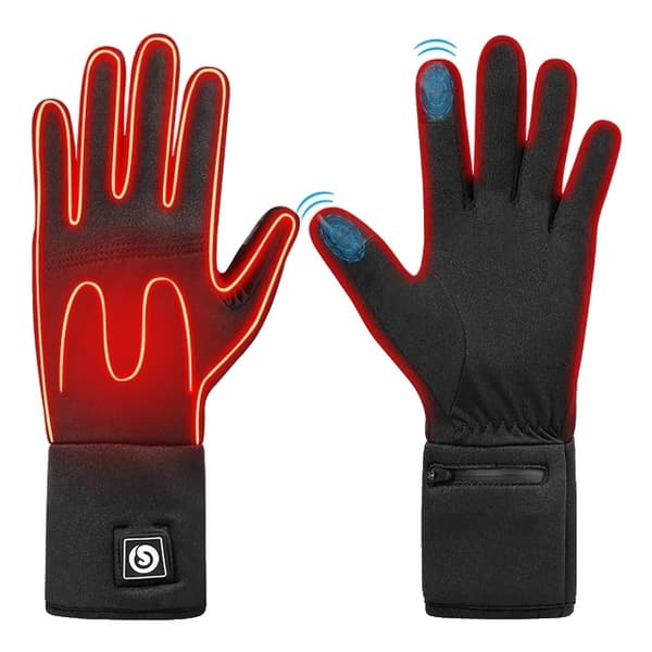 Uppvärmda handskar, uppladdningsbart batteri, vintersport, S13, XS S