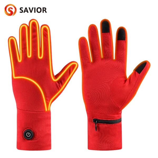 Opvarmede handsker, genopladeligt batteri, vintersport, S13R, XXS