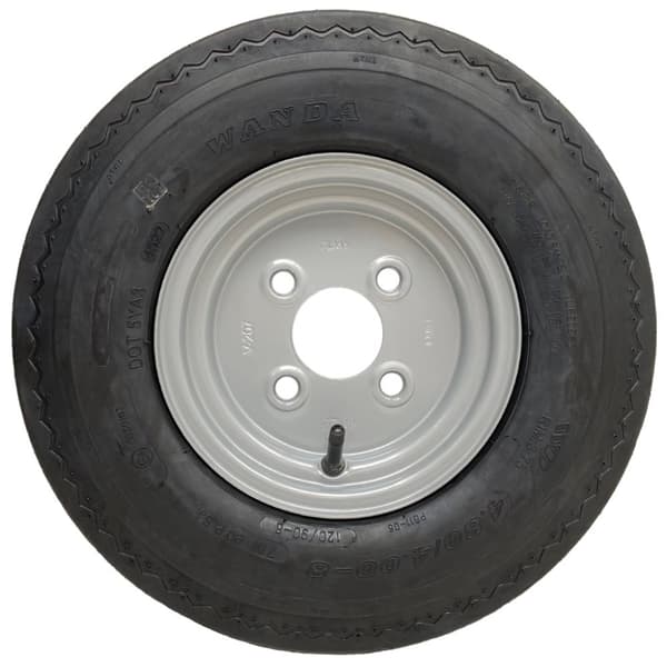 4.80/4.00-8 road legal, high speed hjul, 400 8, 4ply, 100mm PCD - sæt af 4