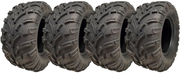 25x11.00-12 Quad ATV Däck 6ply Wanda P373A E-Marked Road Legal Däck (uppsättning av 4)
