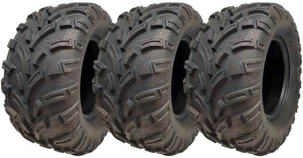 25x11.00-12 Quad ATV Däck 6ply Wanda P373A E-Marked Road Legal Däck (uppsättning av 3)