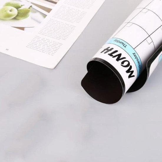 Monthly Planner - Kyl Magnet - Bulletin White Board - Höjd 30 cm - Flexibel - Dagliga anteckningar - Idealisk för upptagna hushåll - Planering av fami