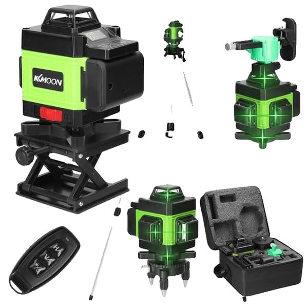 Laser Niveau, 16 Linjer, USB Genopladelig, med stativstativ