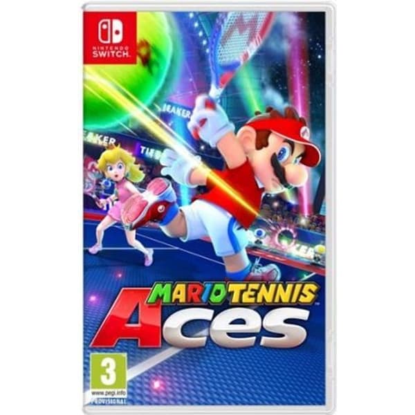 Videospel - Nintendo - Mario Tennis Aces - Nintendo Switch - 15 spelbara karaktärer - Förpackad version- USED