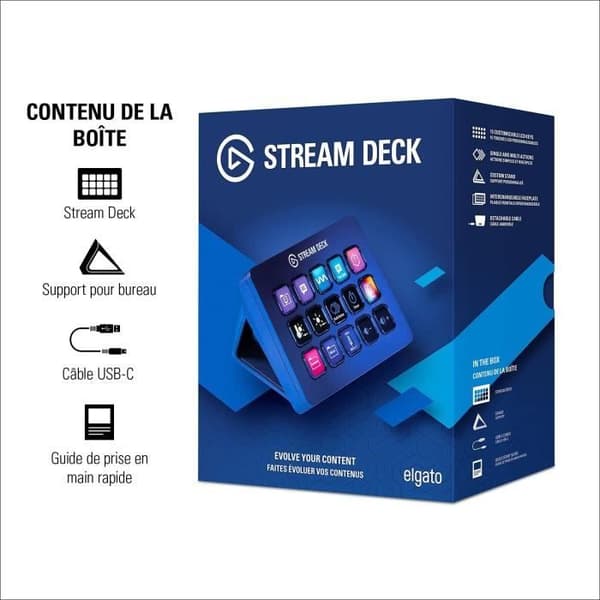 Elgato Stream Deck MK2 tangentbord - 15 anpassningsbara LCD-tangenter