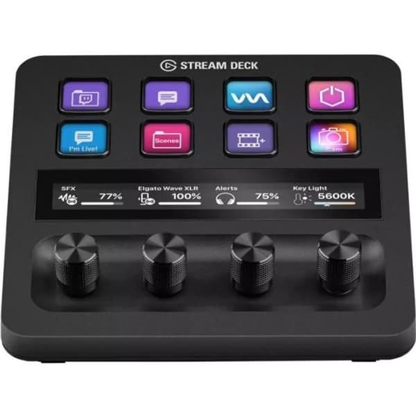 Elgato Stream Deck+ Keyboard – ljudmixerkonsol, produktionskonsol och studiokontroller