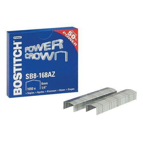 SB8168AZ för BOSTITCH B8 klammerFlat Clinch-B8ny generation-B8Mini B8-b850Svart Antal per förpackning 10500Clip 11x 6mm