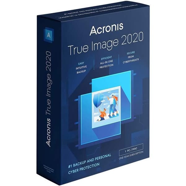 Acronis True Image Box-prenumeration 1 dator + 250 GB molnlagring - 1 år - THIAB2DES
