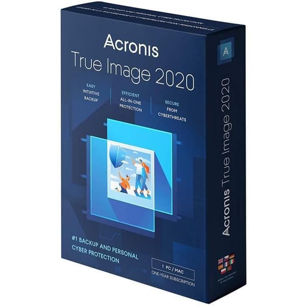 Acronis True Image Box-prenumeration 1 dator + 250 GB molnlagring - 1 år - THIAB2DES