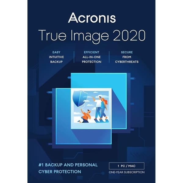 Acronis True Image Box-prenumeration 1 dator + 250 GB molnlagring - 1 år - THIAB2DES