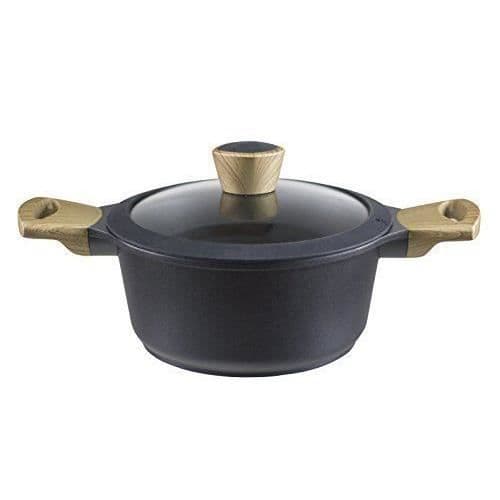 Beper PE.165 Kastrull med svart aluminiumlock 28 cm