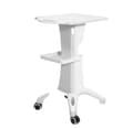 Miniatyrbillede 1 af 2: Skønhedssalon Spa Trolley Vogn, Høj Stærk ABS Materiale, 50 kg Belastningsevne, Dimensioner 37x45x72 cm,HVID