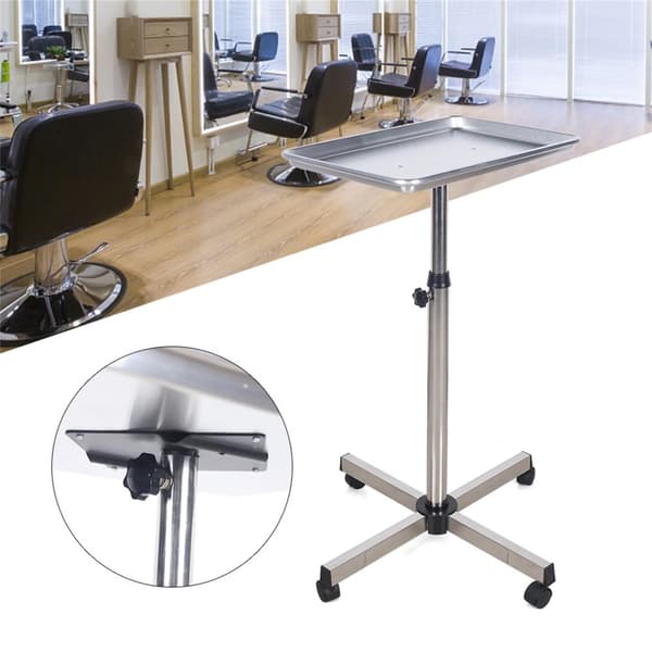 Hårvårds mobilvagn, justerbar höjd, hållbar aluminiumlegering, smidig rörlighet