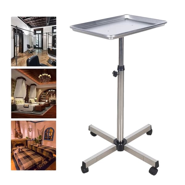 Hårvårds mobilvagn, justerbar höjd, hållbar aluminiumlegering, smidig rörlighet