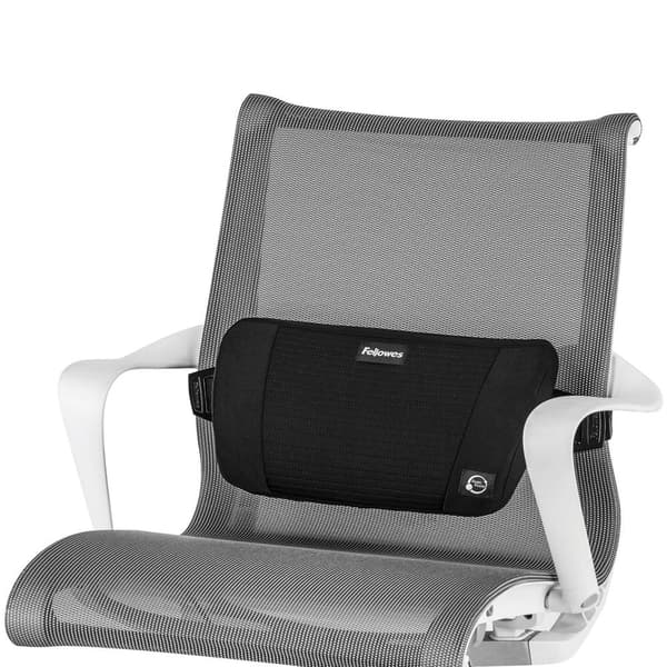 Ryggstöd FELLOWES PlushTouch svart