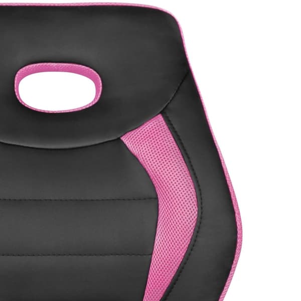 Rootz barnsnurrstol svart - rosa för barn från 6 med ryggstöd - Barnsnurrstol ergonomisk barnkontorsstol - Ungdomsstol justerbar i höjdled - Barnstol