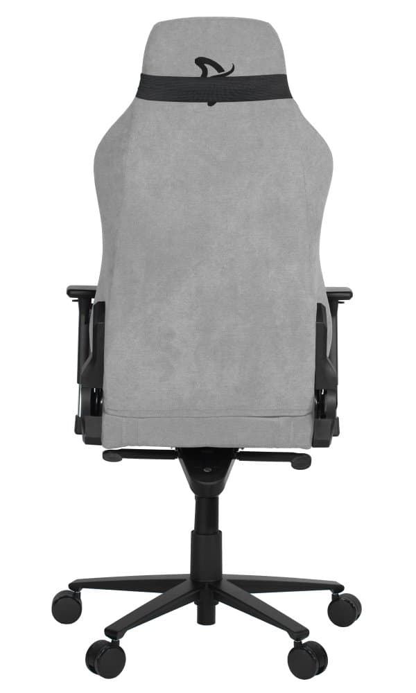 AROZZI herní židle VERNAZZA Soft Fabric Light Grey/ povrch Elastron/ světle šedá