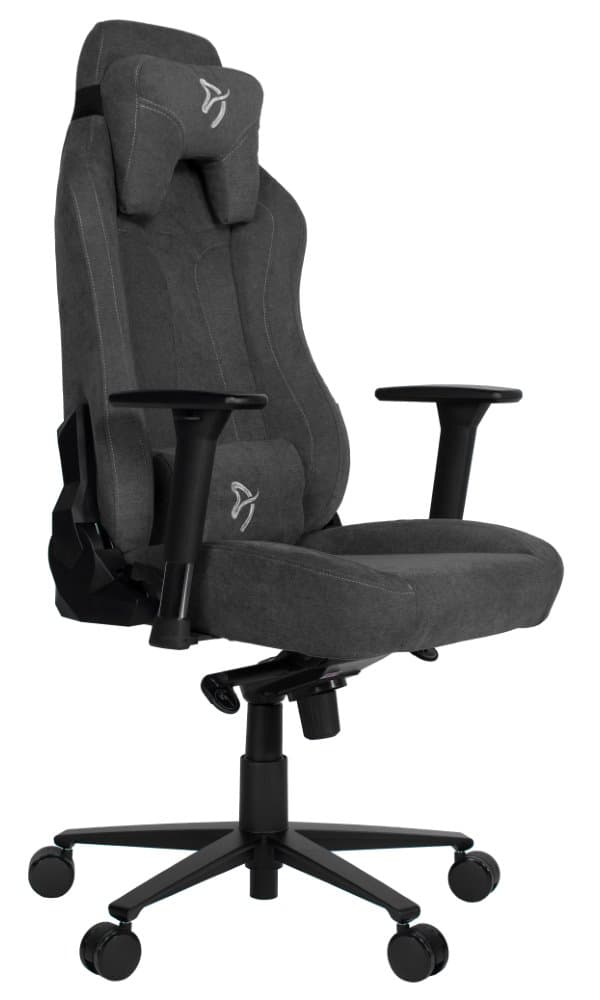 AROZZI herní židle VERNAZZA Soft Fabric Dark Grey/ povrch Elastron/ tmavošedá