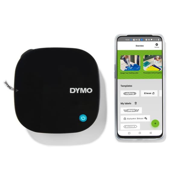 Bærbar elektrisk labelmaker Dymo LetraTag 200-B Sort