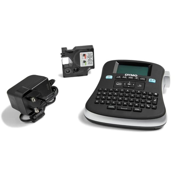 Elektrisk Etikettskrivare Bärbar Dymo LabelManager™ 210D+ QWERTY Kitcase (1 antal) Svart, Grå