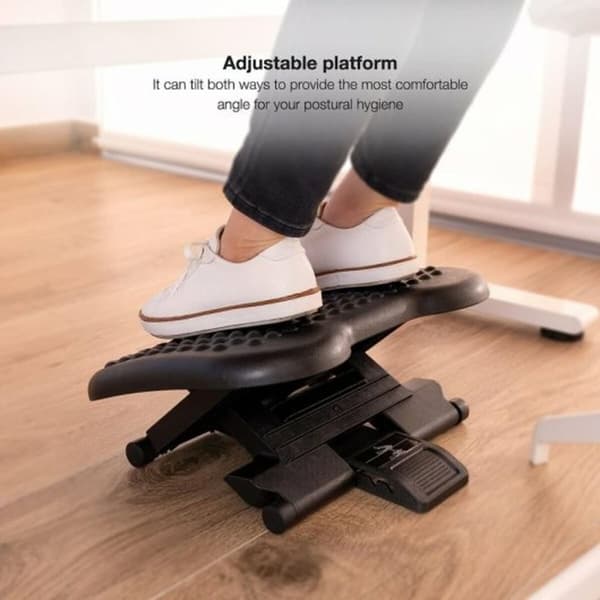 Fotstøtte TooQ TQFR0603-B Svart Justerbar