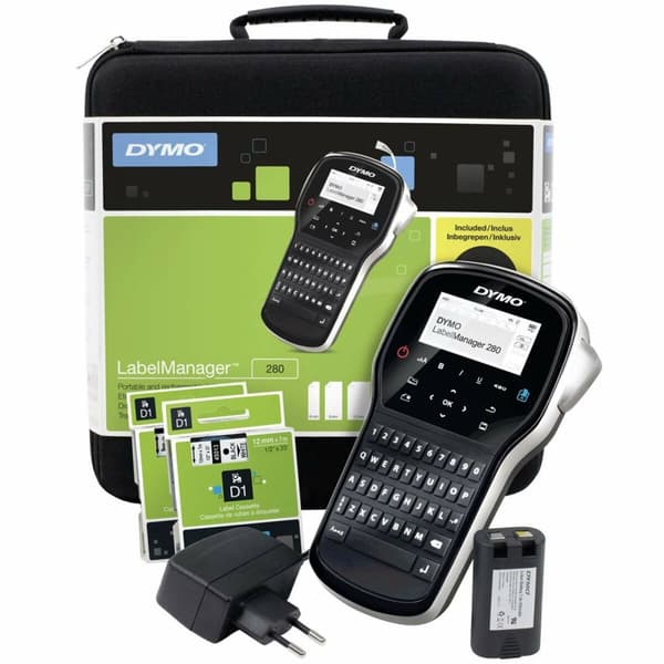 Kannettava elektroninen tarrakone Dymo LabelManager™ 280 QWERTY Kitcase (1 osaa)