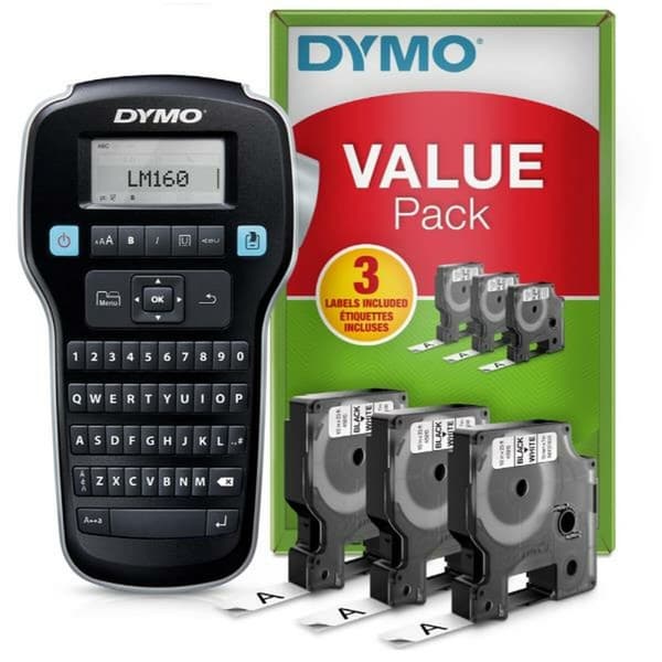 Manuell märkningsmaskin Dymo LabelManager 160 Svart