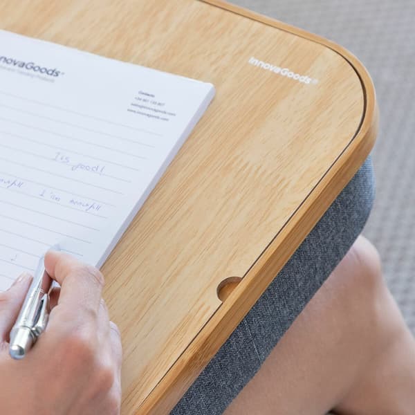 BEGAGNAD Transportabelt skrivbord för bärbara datorer med förvaringsfack Larage InnovaGoods (Renoverade A)