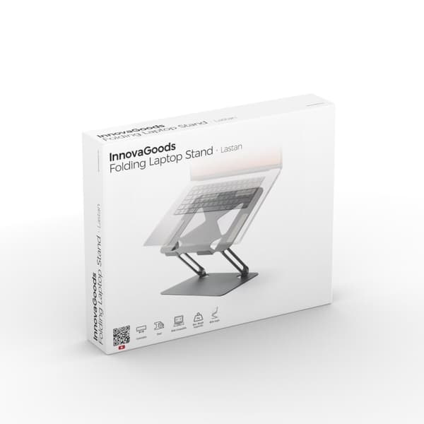 Vikbart och justerbart stativ för bärbar dator Lastan InnovaGoods