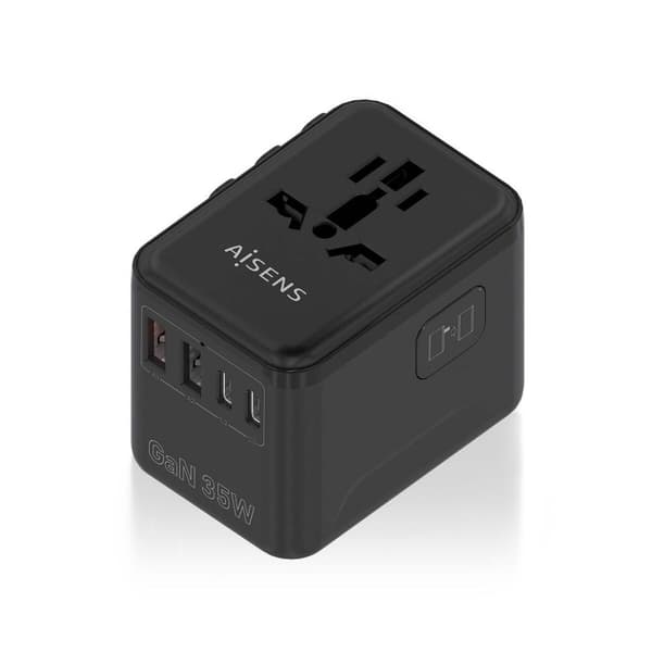 Docking-station Aisens ASPS-2A3C09-BK Sort