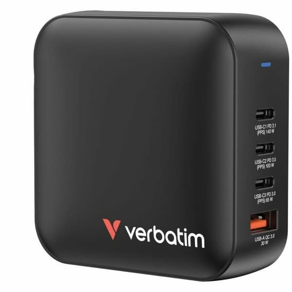 Vægoplader Verbatim 32216 165 W Sort