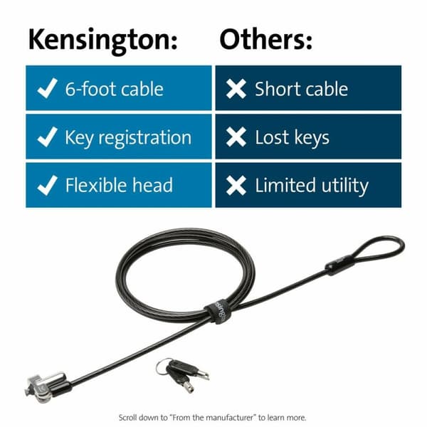 Turvakaapeli Kensington K64440WW