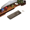 Miniatyrbillede 1 af 2: Musemåtte, PU Suede, Skridsikker,Off White, 120X50CM