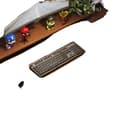 Miniatyrbillede 1 af 2: Musemåtte, PU Suede, Skridsikker,120X50CM, Lys Brun