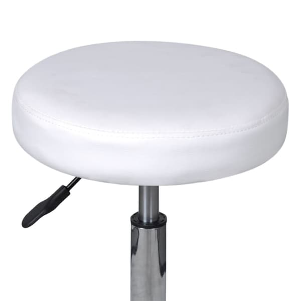 vidaXL Kontorspall vit